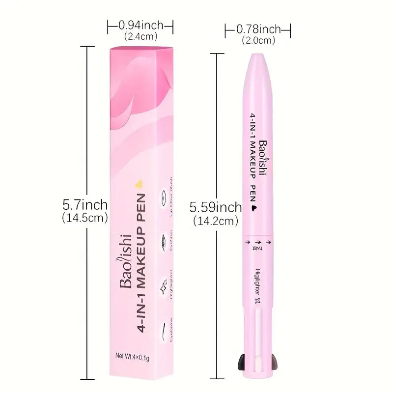 4-in-1 Makeup Pen | Eyebrow, Eyeliner, Lip Liner, Highlighter