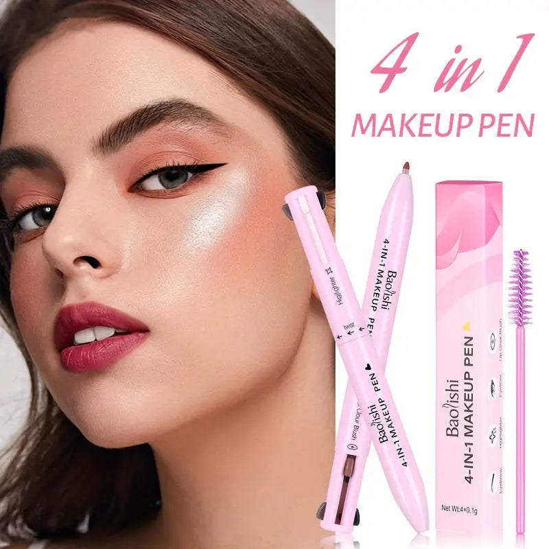 4-in-1 Makeup Pen | Eyebrow, Eyeliner, Lip Liner, Highlighter
