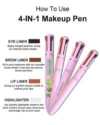 4-in-1 Makeup Pen | Eyebrow, Eyeliner, Lip Liner, Highlighter