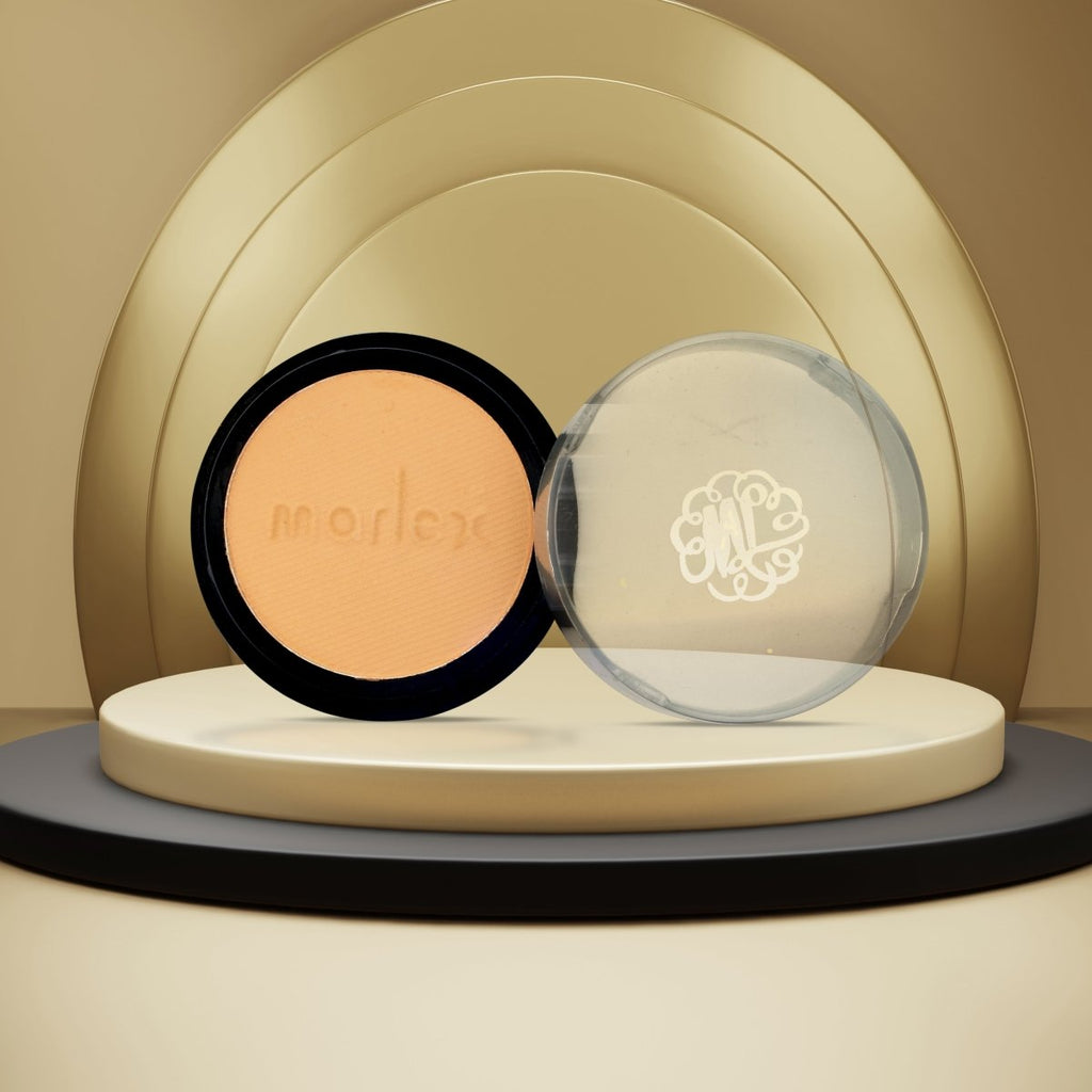 MARLEX Twin Cake – 2 - in - 1 Powder & Foundation for Flawless Matte Finish - MARLEX cosmetics