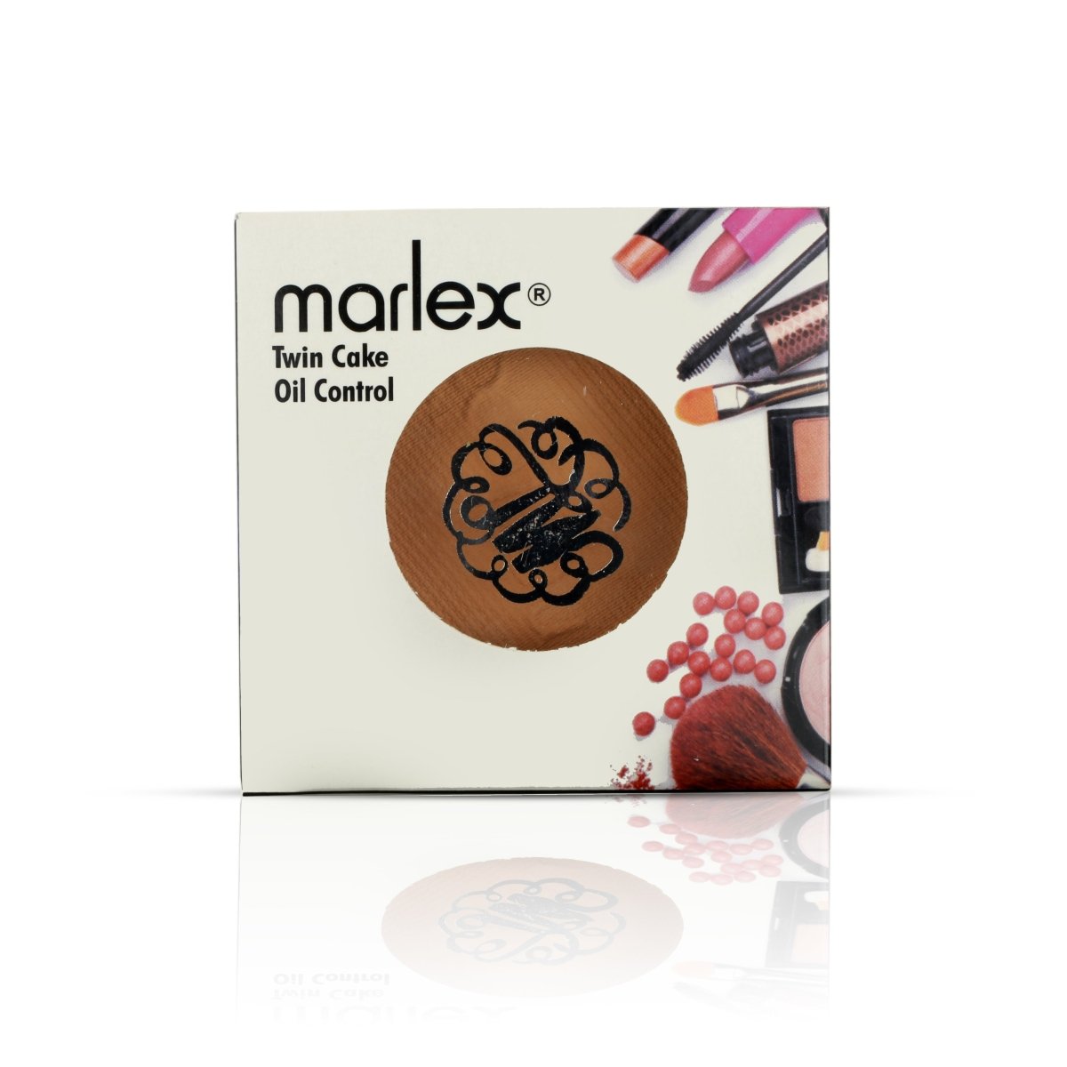 MARLEX Twin Cake – 2 - in - 1 Powder & Foundation for Flawless Matte Finish - MARLEX cosmetics